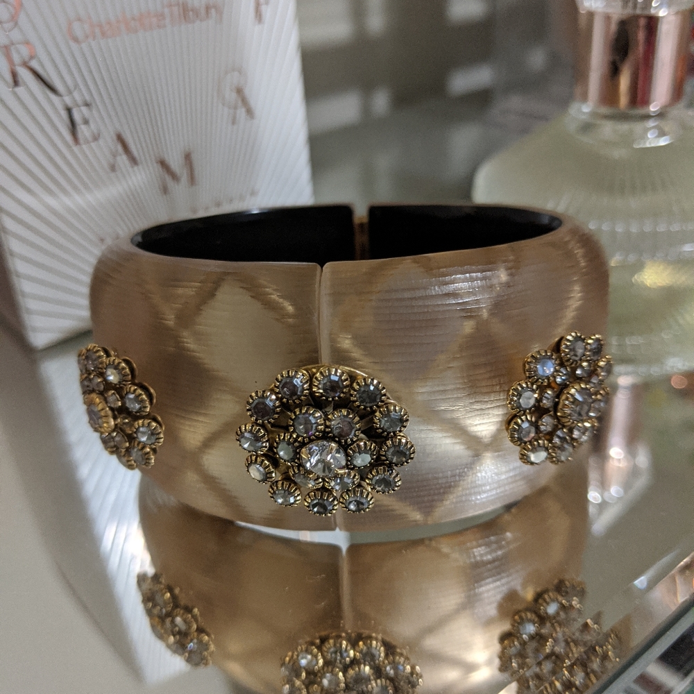 Alexis Bittar Vintage Lucite Hinged Cuff